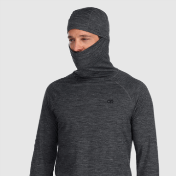 Ulkoilututkimus Miesten Alppihiihto Merino 150 Huppari Charcoal Kanerva