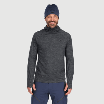 Ulkoilututkimus Miesten Alppihiihto Merino 150 Huppari Charcoal Kanerva
