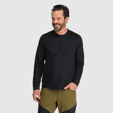 Ulkoilututkimus Miesten Baritoni L/s Henley Musta