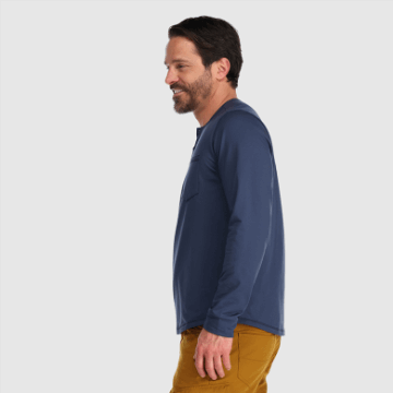 Ulkoilututkimus Miesten Baritoni L/s Henley Naval Blue