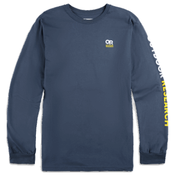 Ulkoilu Tutkimus- Tai Lockup Rinnassa Logo L/s Tee Laivastonsininen/lehtikuusi