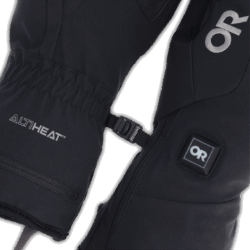 Ulkoilututkimus Miesten Sureshot Lämmitettävät Softshell-hanskat Mustat